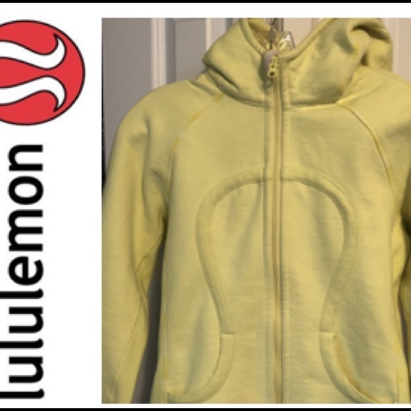 lululemon athletica Jackets & Blazers - LULULEMON SCUBA ZIP JACKET/PALE YELLOW